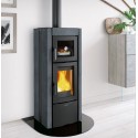 Holzofen mit Backofen Nordica Extraflame Ester Evo 9,5kW Naturstein