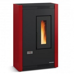 Pelletofen La Nordica Extraflame Luisella 5kW schmal belüftet Bordeaux