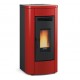 Stufa a pellet ventilata La Nordica Extraflame Klaudia 8kW Bordeaux