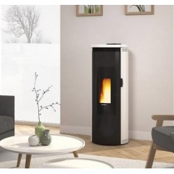 Pellet stove La Nordica Extraflame Amika 8kW waterproof ventilated White