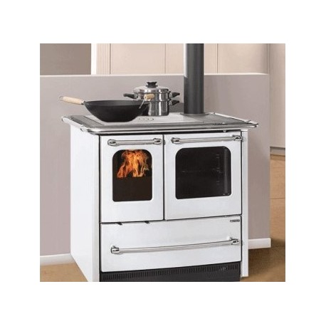 Estufa de leña Nordica Extraflame Sovrana Easy Evo 2.0 9kW Blanco