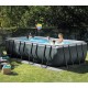 Oberirdischer Pool TOI Magnum rund 350x132 Kompakt Anthrazit