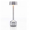 Luz de mesa Imagilights Led Maiden Cilindro Alto Aluminio