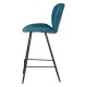 Set van 2 stoelen Werkblad Ania Blauw Stof Onderstel Metaal VeryForma