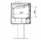 Ferlux Enya 49 Holzofen mit zentralem Fuß 8,2 kW