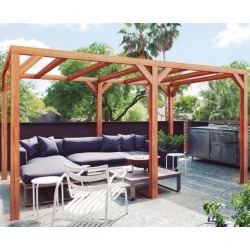 Pergola autoportée en bois Fuengirola 500x300cm 15m2