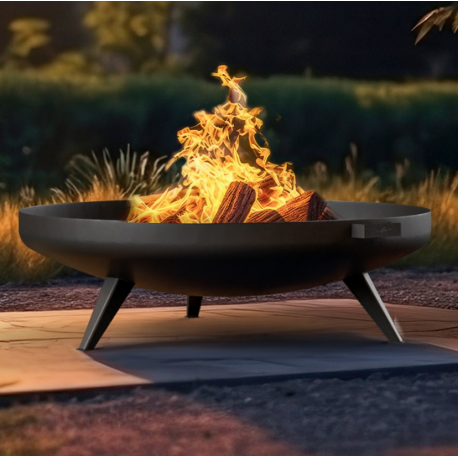 Misa 1000 Steel Fire Bowl Black Infire