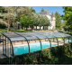Cubierta de piscina de media altura Abrisol Tabarca Veranda fija 17x550m