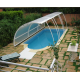 Cubierta de piscina baja Lanzarote Refugio desmontable 6,66x4,7m