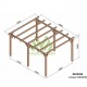 Freistehende Pergola aus Holz Linares 5x4m 20m2