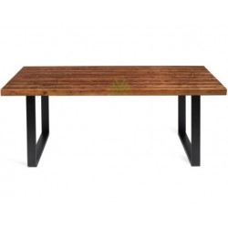 Annette Premium Mesa de Comedor de Madera 1.9x0.96m Color Nogal