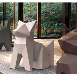 Standbeeld Ontwerp Vos Kitsune Origami Vondom