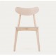 Set de 4 sillas ligeras de madera maciza con patas de madera Fina VeryForma