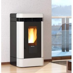 Salamandra a pellets Lucia Plus 12 kW La Nordica Extraflame Branco Salamandra a pellets Lucia Plus 12 kW La Nordica Extraflame Branco
