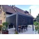 Pérgola Bioclimática 2 Cortinas Laterais 10,80 m2 alumínio antracite Habrita