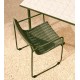 Chaise de jardin Rina en acier vert et corde verte VeryForma