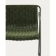 Arvin Swirl stoel in beige chenille stof en VeryForma eikenhouten poten