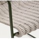 Arvin Swirl stoel in beige chenille stof en VeryForma eikenhouten poten