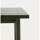 Table de jardin Rina en acier vert et céramique vert foncé VeryForma