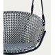 Aliga Hanging Chair in Aluminum and Blue Rattan VeryForma