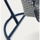 Fauteuil suspendu Aliga en aluminium et rotin bleu VeryForma