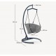 Aliga Hanging Chair in Aluminum and Blue Rattan VeryForma