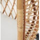 Kate Sedia Sospesa in Rattan Naturale e Acciaio Grigio Scuro VeryForma