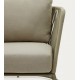 Sillón de exterior Saco en cuerda y acero verde VeryForma