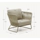 Sillón de exterior Saco en cuerda y acero verde VeryForma