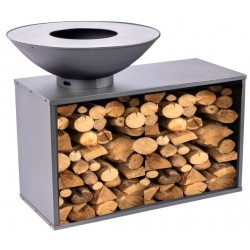 Onyx 80 Kohlenbecken Tisch und erhöhtes Gitter RedFire