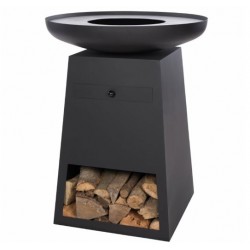 Schwarzes Orion Classic Kohlenbecken und RedFire Deckel