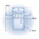 Napoleon Freestyle 365 gasbarbecue met zijfornuis en 3 branders