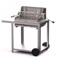 Le Marquier Mendy Stainless Steel Barbecue with Cart and Rotisserie
