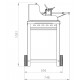Le Marquier Mendy Stainless Steel Barbecue with Cart and Rotisserie