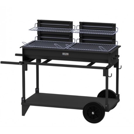 Le Marquier Méchoui Barbecue su carrello e girarrosto