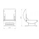 De Franse barbecue XL 60 Duo Le Marquier 60x40